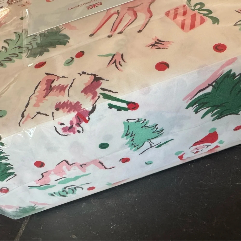 CATH KIDSON “ditsy deer” pink Christmas sheet set/ full size (I have more sizes)